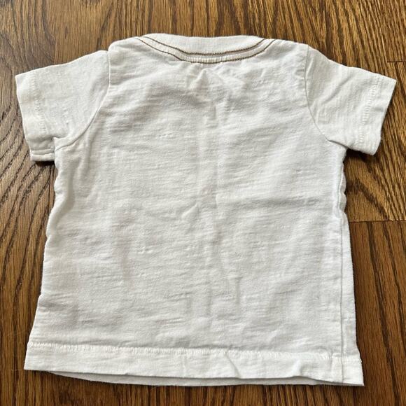 Cherokee striped overalls and T-shirt bundle, size 6-9M - Picture 7 of 9